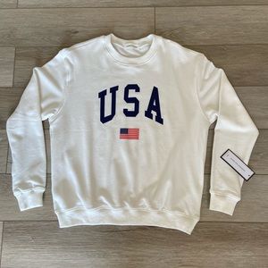 Goodnight Macaroon USA Logo Sweatshirt